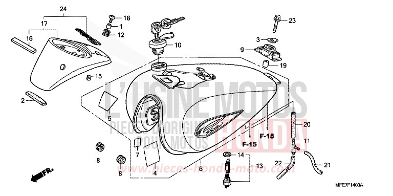 KRAFTSTOFFTANK von Shadow Aero GRAPHITE BLACK (NHB01B) von 2010